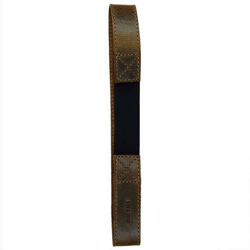 Hide & Drink, Unisex Simple Headband Handmade from Full Grain Leather (Bourbon Brown) - Image 4